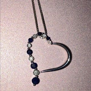 Sapphire Journey Heart Necklace